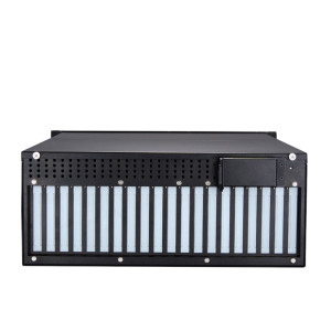 Axiomtek AX61492 4U 20-slot Rackmount chassis, three 5.25" and two 3.5" HDD drive bays